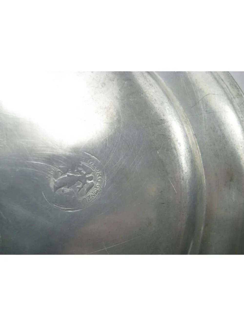 Zinn German Antique Pewter Plate Engraved Klenck 1839 Charger Home Georg Gonzler